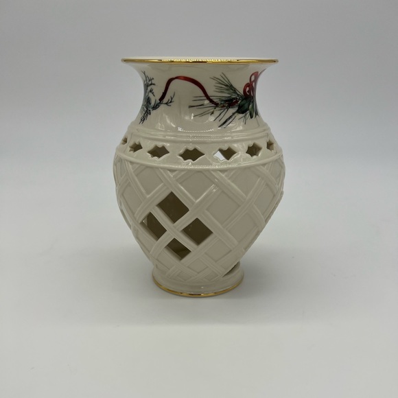 Lenox Porcelain Holiday Wax Tart Burner / Oil Warmer - Picture 7 of 7